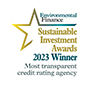 Environmental Finance Sustainable Investment Awards 2023: Most Transparent Credit Rating Agency