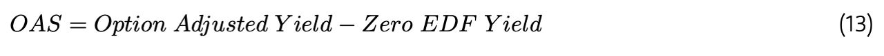 Model: valuation framework (formula 13)