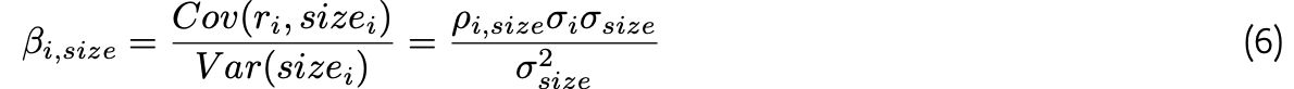 Model: valuation framework (formula 6)