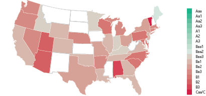 Figure 3. Risk Distribution By Geography Source: Moody's Analytics