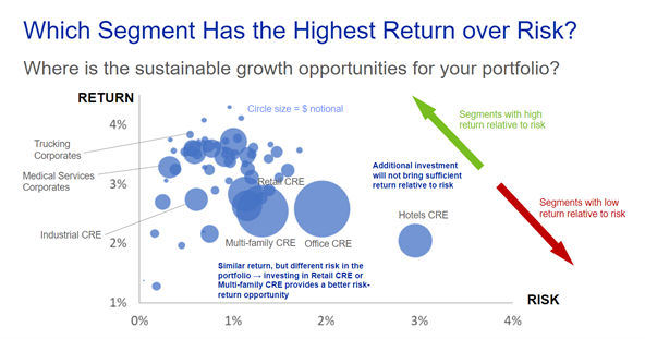 Which segment has the highest return over risk?