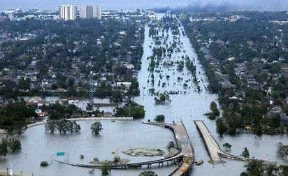 Widespread flooding on August 30, 2005 following Hurricane Katrina (2005)