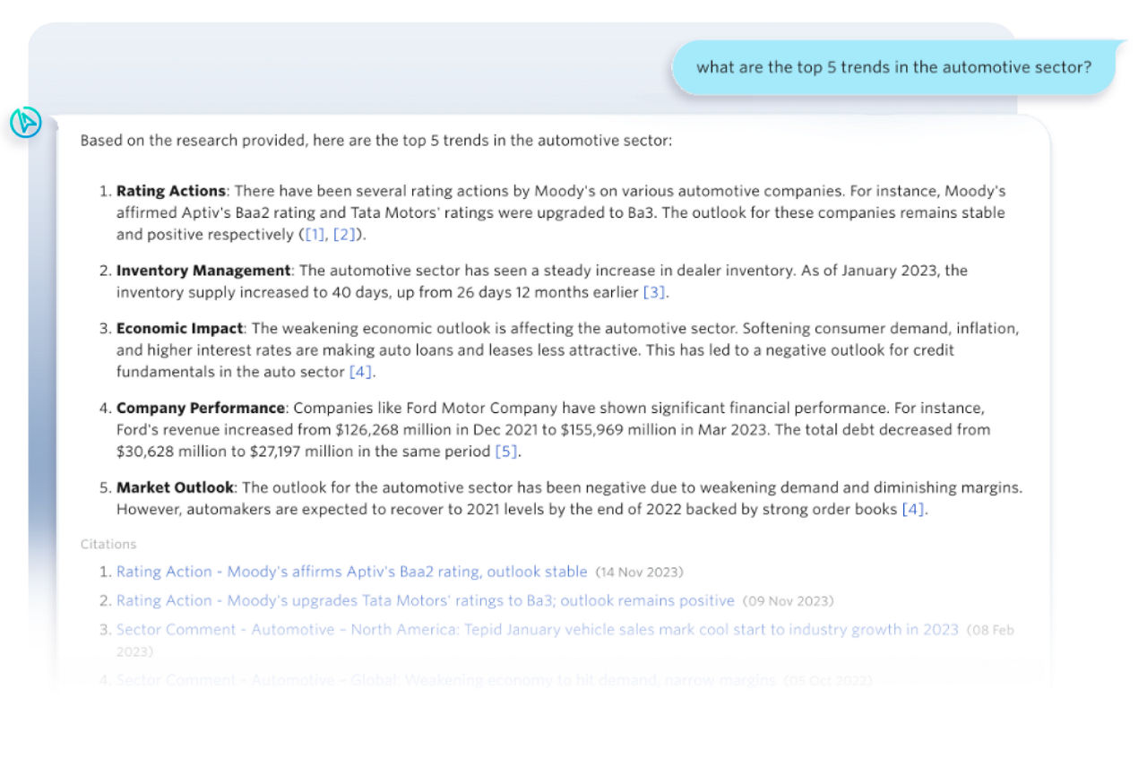 screenshot of Research Assistant