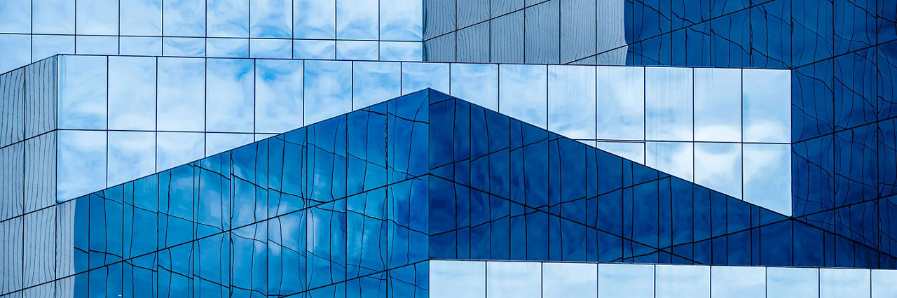 Aerial of plaza with people