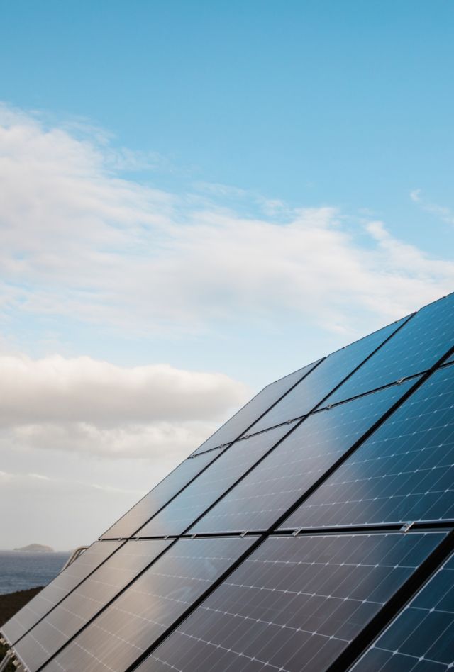 A group of solar panels