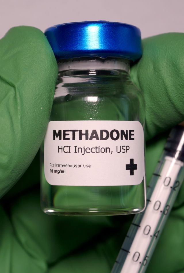 Methadone - a substance that acts on opioid receptors and is primarily used for pain relief and anesthesia.