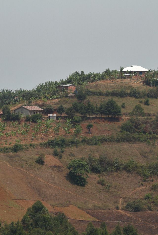 Landscape and villages in Tanzania