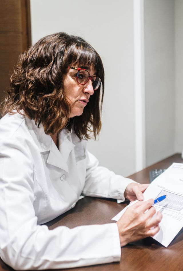 Dental provider talking to patient about dental x-rays