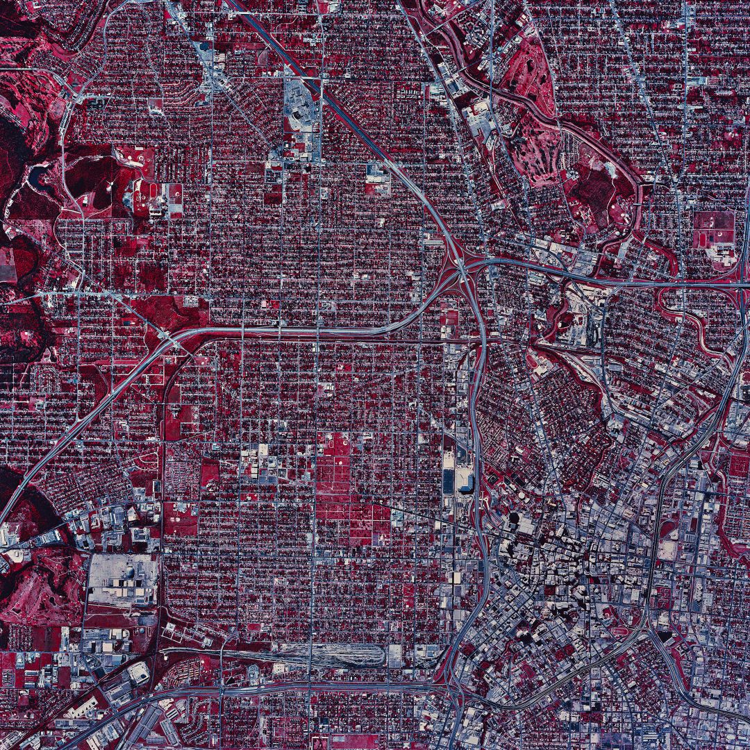 satellite image of San Antonio, Texas