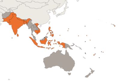 Map of Indo-Pacific Region