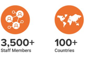 3,500+ Staff Members, 100+ Countries