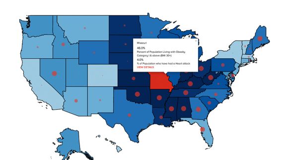 Obesity Prevalence & Comorbidity Map