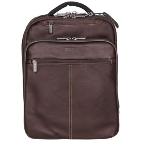 Kenneth Cole Reaction Leather Backpack Brown by Office Depot & OfficeMax