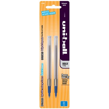 uni ball Power Tank Ballpoint Pen Refill 1.0 mm Blue Pack Of 2 by ...