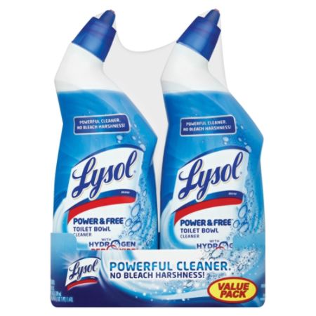 Lysol Power Free Toilet Bowl Cleaner 24 Oz Dark Blue Pack Of 2 by ...