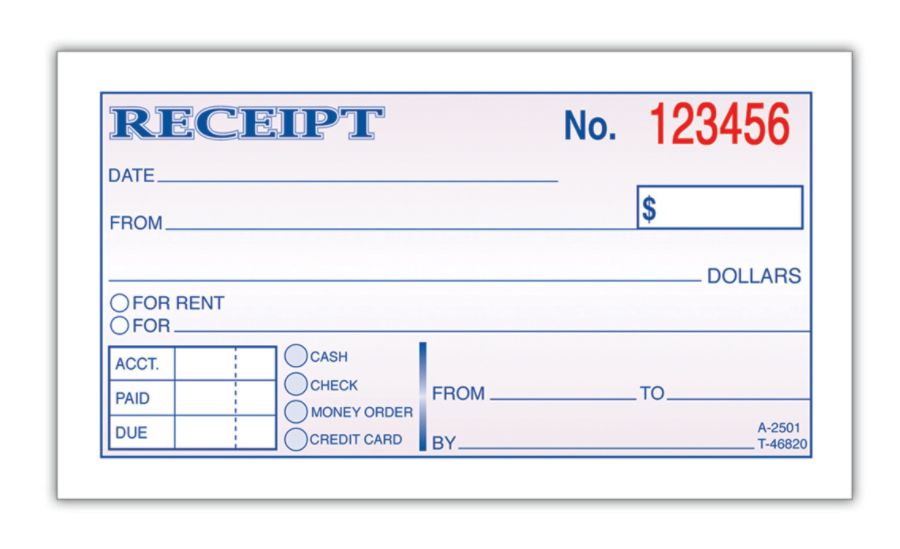 Adams MoneyRent Receipt Book 5 38