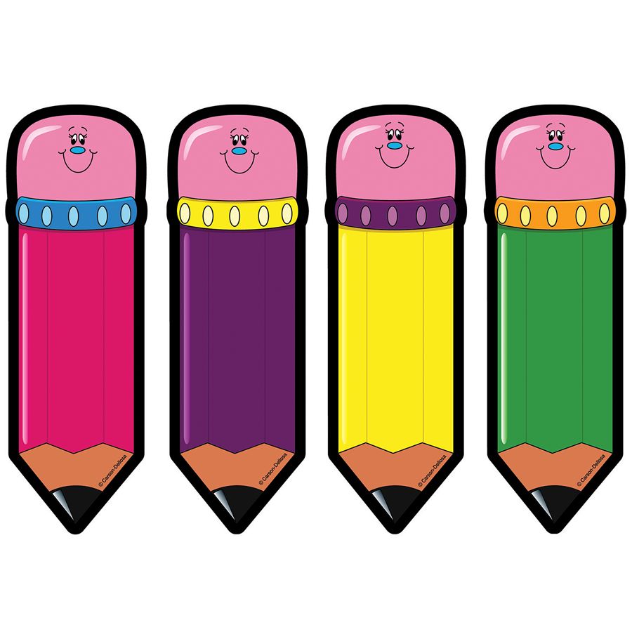 Carson Dellosa Colorful Cut Outs Pencils Pack Of 54 by Office Depot ...