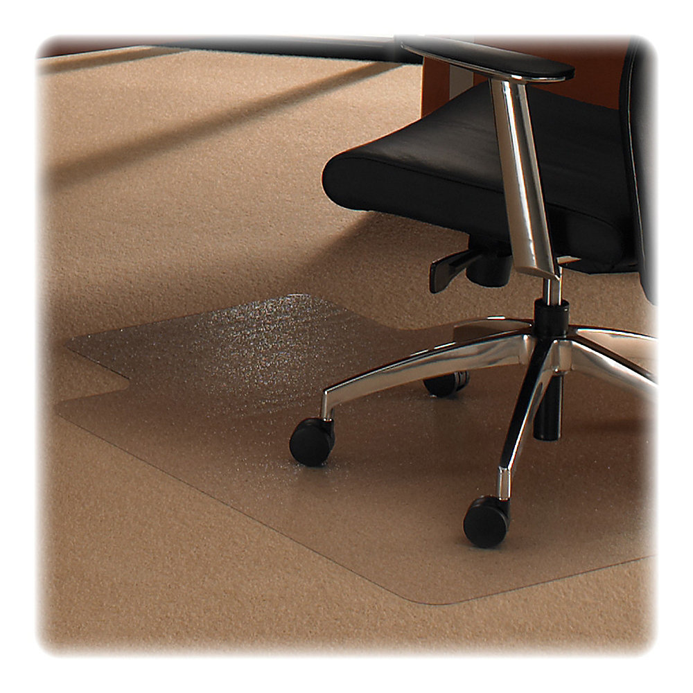 Floortex Polycarbonate Chair Mat For Deep Pile Carpet 47 x 35  Clear