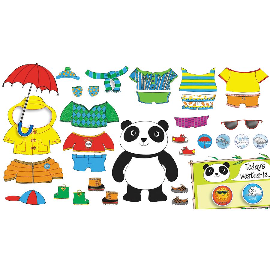 Scholastic Weather Panda Bulletin Board 24 12 L