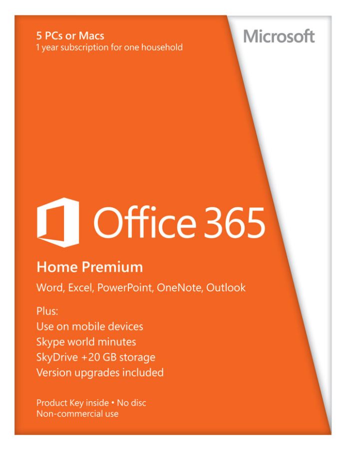 Microsoft Office 365 Home Spanish Version 1 Year Subscription Product Key