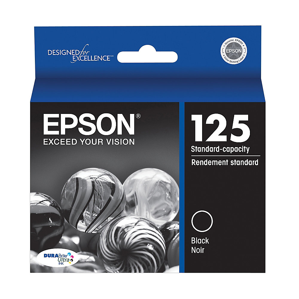 Epson 125 T125120 DuraBrite Ultra Black Ink Cartridge