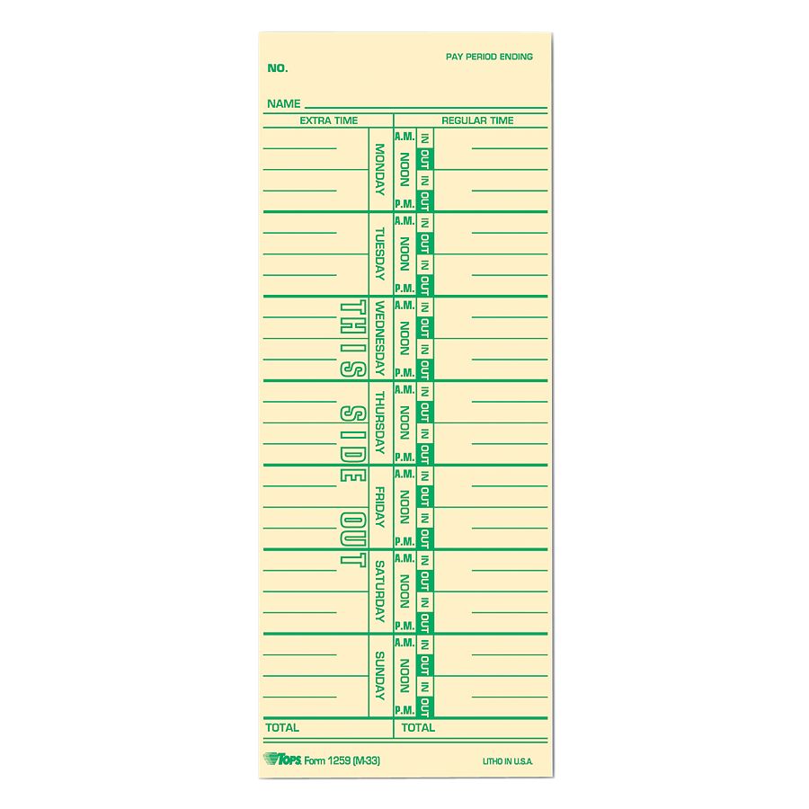 Time Cards And Badges at Office Depot OfficeMax