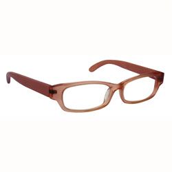 ICU Reading Eyewear Acetate Front With Bamboo Temples Champagne 1.50