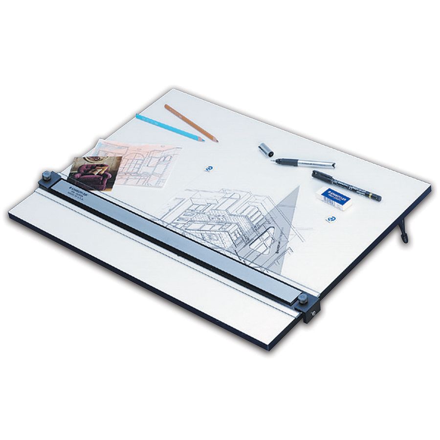 Staedtler Parallel Straight Edge Drawing Board 18 x 24 White by Office ...