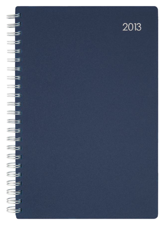 i.e.  WeeklyMonthly Planner 5 x 8  Blue January December 2013