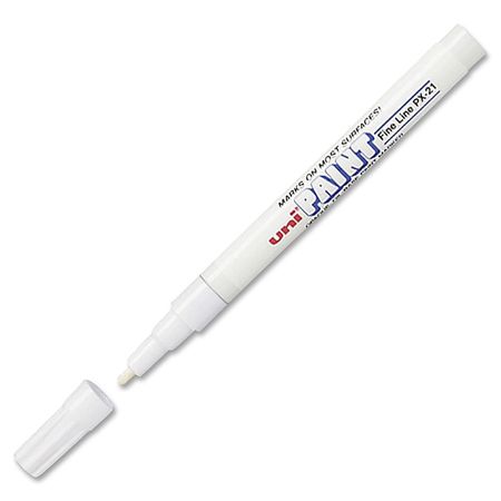 Uni Paint Markers Fine Point White Pack Of 12 by Office Depot & OfficeMax