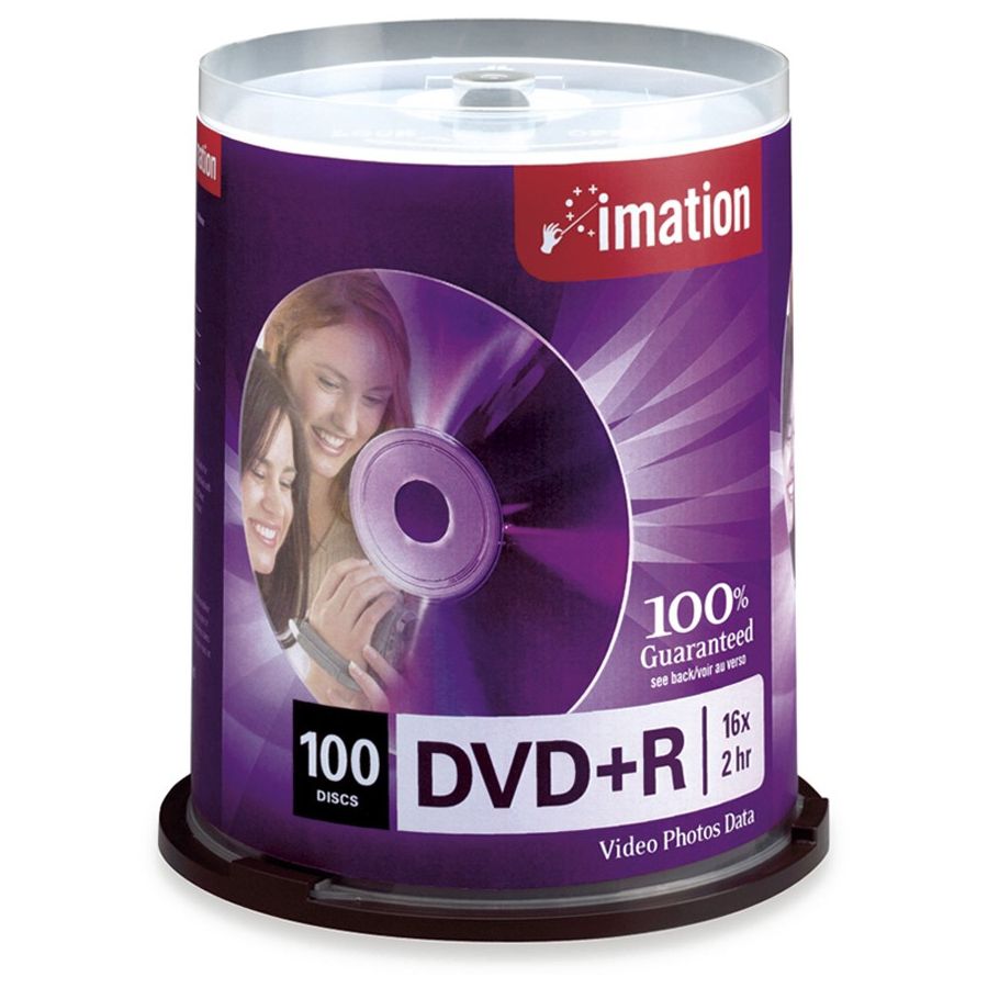 Imation DVDR Recordable Media Spindle 4.7GB Pack Of 100