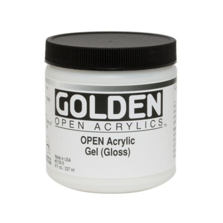 Golden OPEN Acrylic Mediums Gel Medium Gloss 8 Oz by Office Depot ...