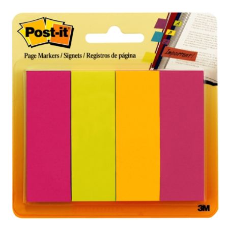 Post it Flags 1 x 3 Ultra Colors 50 Flags Per Pad Pack Of 4 Pads by ...