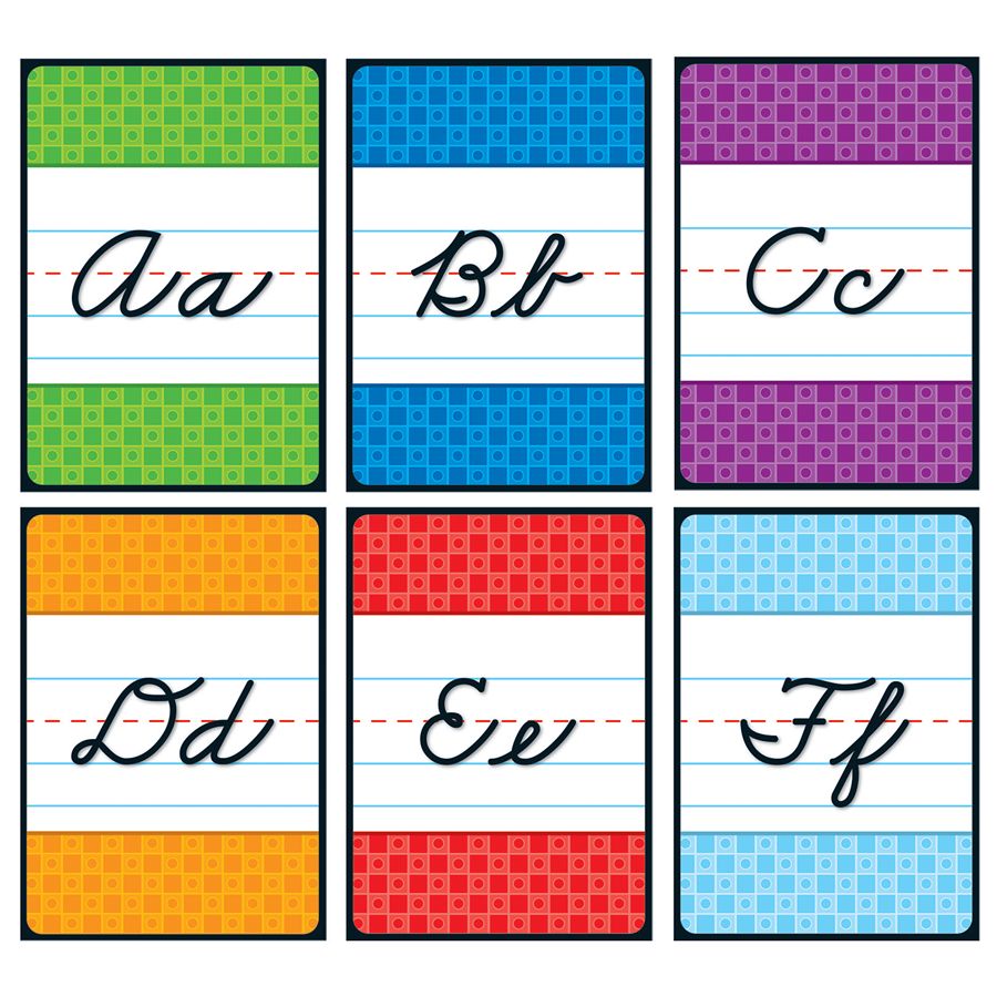 Carson Dellosa Curriculum Bulletin Board Set Cursive Alphabet by Office ...