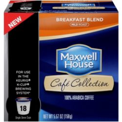 Maxwell House Breakfast Blend Coffee Single Serve Cups 5.57 Oz. Box Of ...