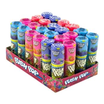 Push Pops, 0.5 Oz, Assorted Flavors, Box Of 24