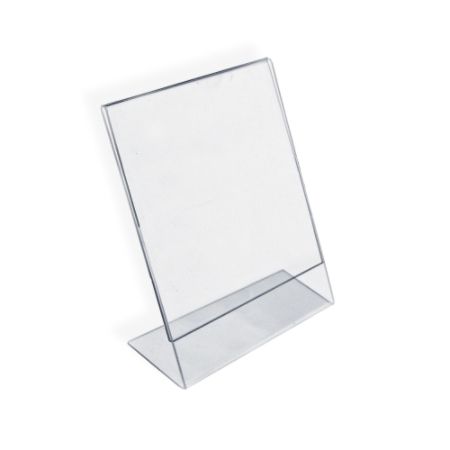 Azar Displays Acrylic L Shaped Sign Holders 11 x 8 12 Clear Pack Of 10 ...
