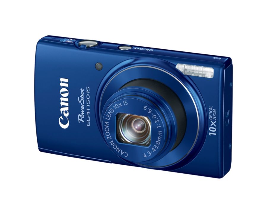 Canon PowerShot ELPH 150 IS 20.0 Megapixel Digital Camera Blue