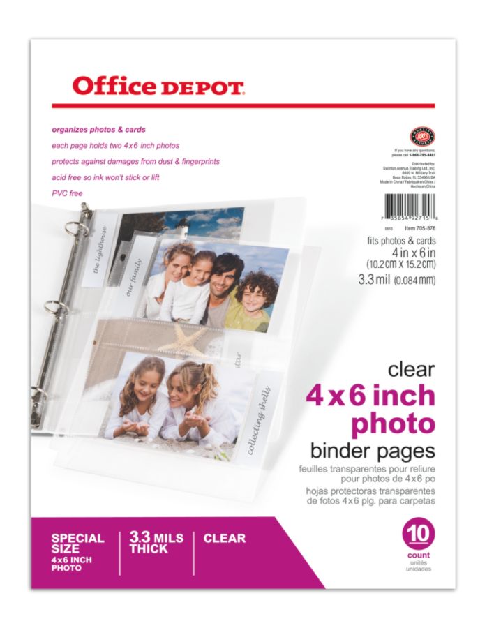 Brand Photo Pages 4 x 6  Pack Of 10