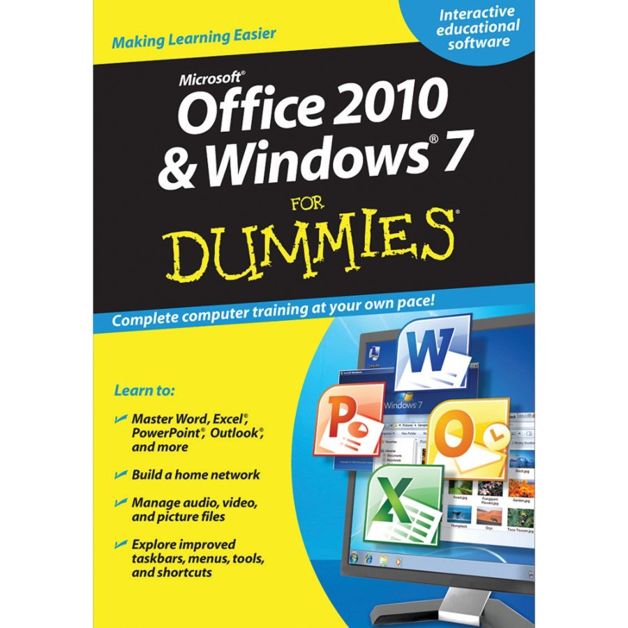 Office 2010 And Windows 7 For Dummies Training Series Traditional Disc