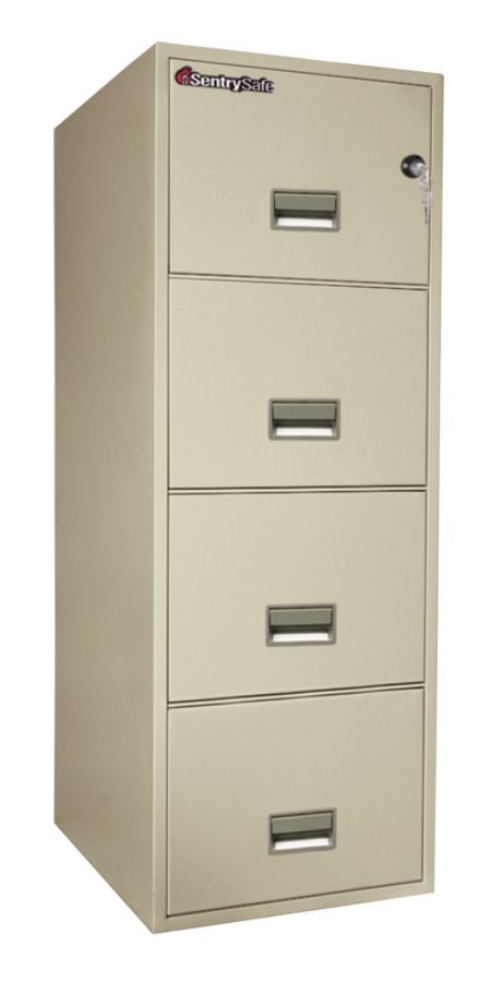 Sentry Safe FIRE SAFE 4 Drawer Vertical File Cabinet 53 58 H x 19 58 W ...