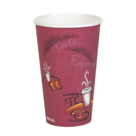 Solo Paper Hot Cups 16 Oz. Maroon Carton Of 300 by Office Depot & OfficeMax