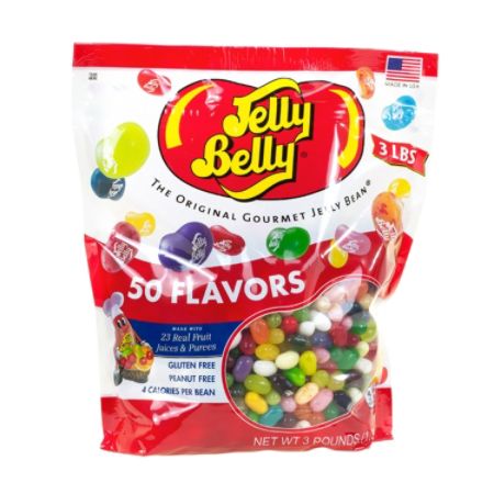 Jelly Belly Jelly Beans 50 Flavor Assortment 3 Lb Case by Office Depot ...