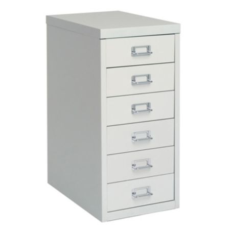 Bisley Steel Under Desk Storage Cabinet 6 Drawers 24 H x 11 W x 15 D ...