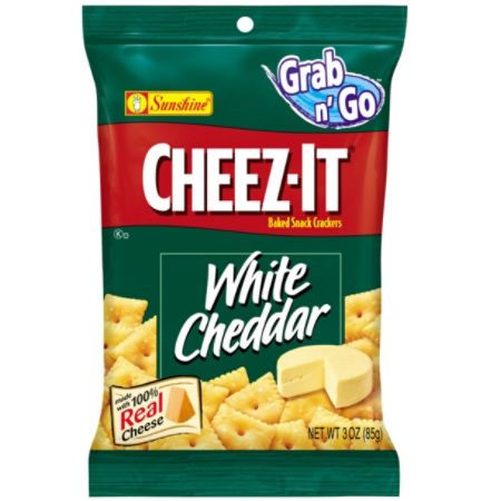 Cheez It Baked Snack Crackers White Cheddar 3 Oz Bags Box Of 6 by ...