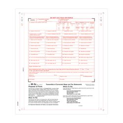 W3C C Transmittal Forms For W 2C 2 Part Carbonless Continuous Forms ...