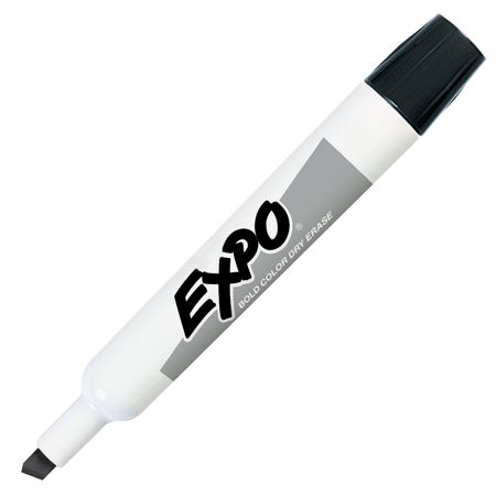 EXPO Chisel Tip Dry Erase Marker Black by Office Depot & OfficeMax