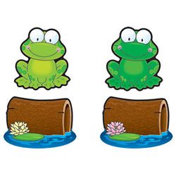 Carson Dellosa Cut Out Buddies Frogs Logs Pack Of 32 by Office Depot ...