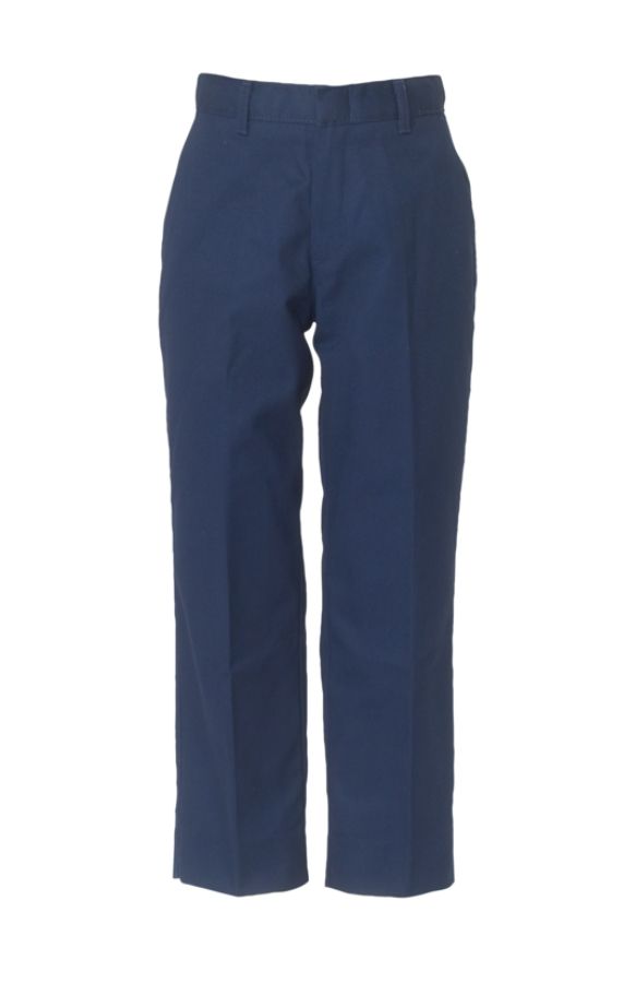 Royal Park Boys Uniform Flat Front Pants Size 4 Navy by Office Depot ...