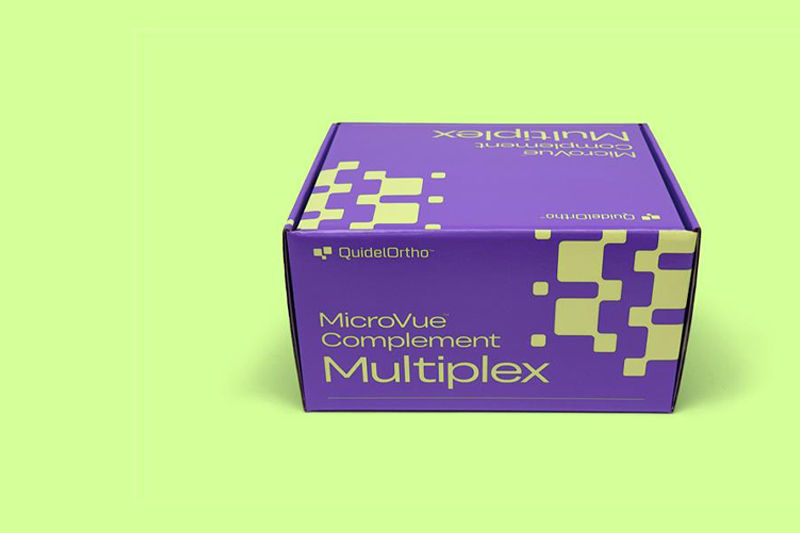 Purple and green graphic